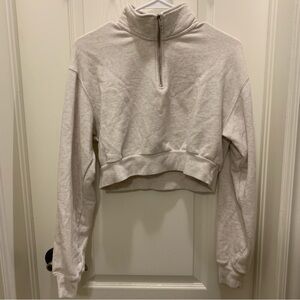 tna/aritzia airy cozy fleece 1/4 zip